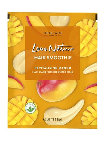 LOVE NATURE Hair Smoothie Revitalising Mango Hair Mask for Coloured Hair